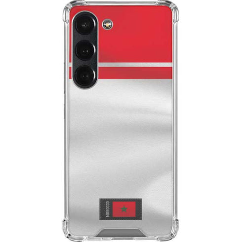 Morocco Soccer Flag Galaxy S23 Clear Case